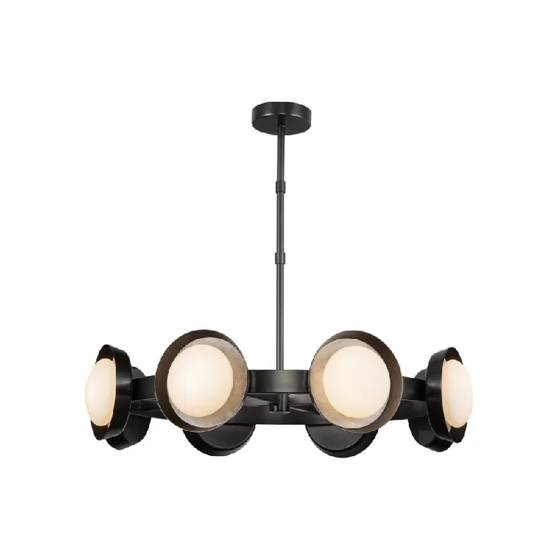 Ceiling - Mounted Chandeliers for Standard CeilingsCeiling - Mounted Chandeliers for Standard CeilingsAlonso 37-in Urban Bronze LED Chandeliers