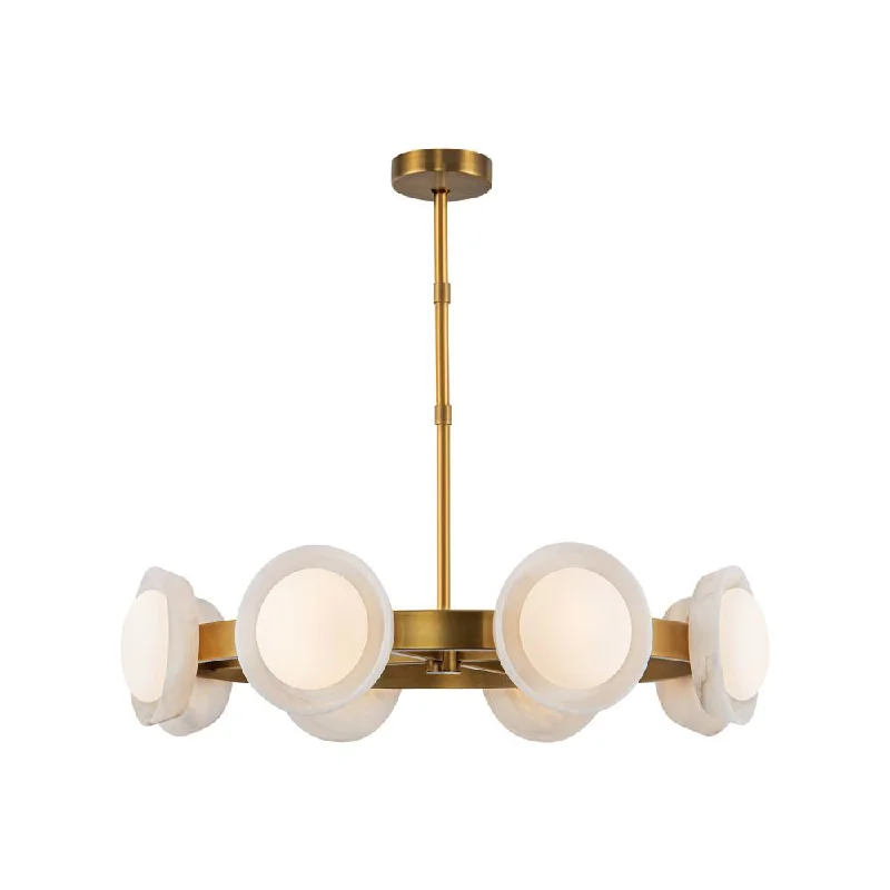 Chandeliers with Sputnik - Style Design for a Futuristic VibeChandeliers with Sputnik - Style Design for a Futuristic VibeAlonso 37-in Vintage Brass/Alabaster LED Chandeliers