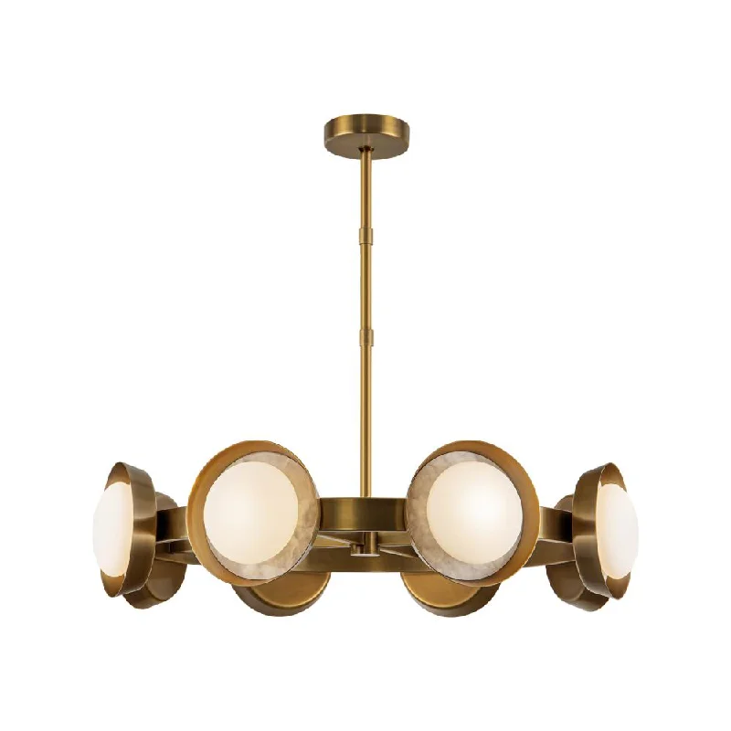 Large Chandeliers for Grand Halls and FoyersLarge Chandeliers for Grand Halls and FoyersAlonso 37-in Vintage Brass LED Chandeliers
