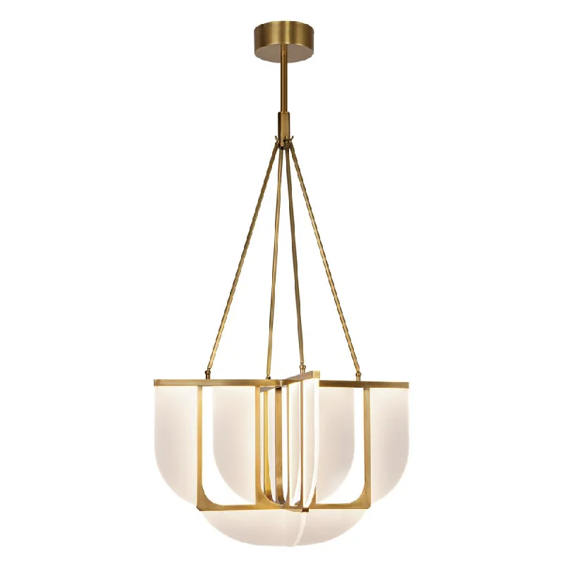 Oversized Chandeliers as a Statement Piece in Living RoomsOversized Chandeliers as a Statement Piece in Living RoomsAnders 30-in Vintage Brass LED Chandeliers