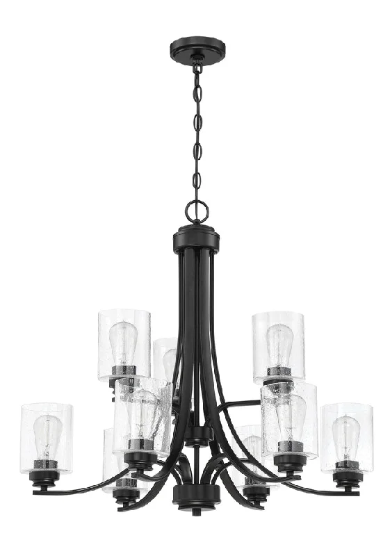 Bohemian - Style Beaded Chandeliers for Eclectic DecorBohemian - Style Beaded Chandeliers for Eclectic DecorBolden 9 Light Chandelier in Flat Black