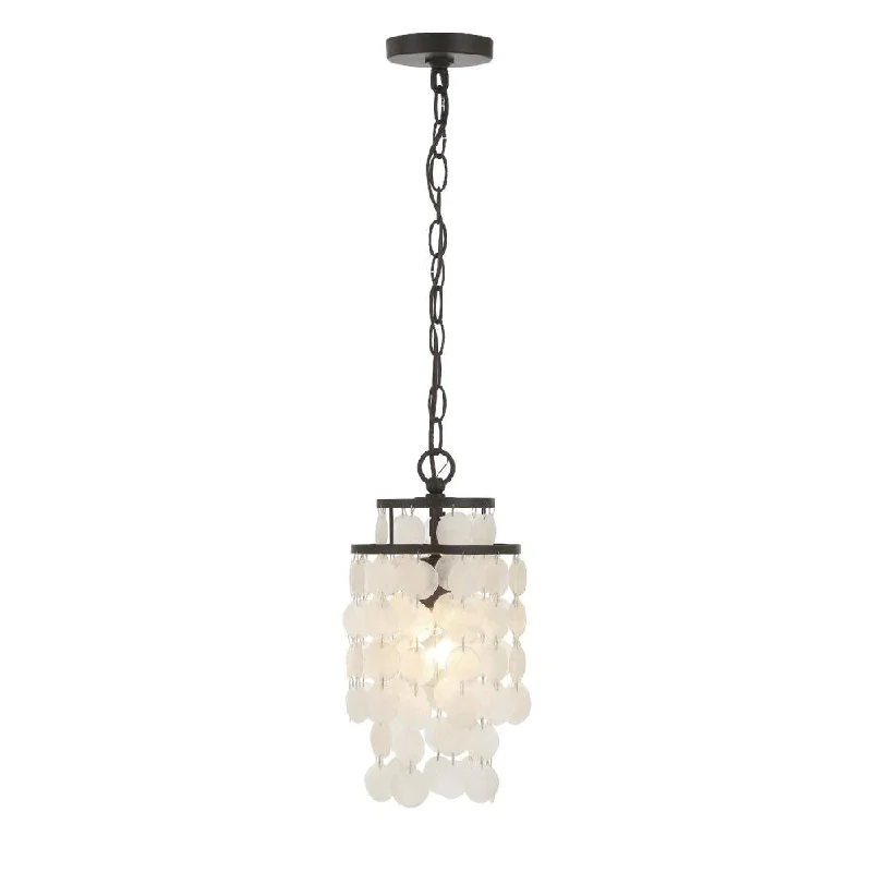 Victorian - Inspired Chandeliers with Ornate DetailsVictorian - Inspired Chandeliers with Ornate DetailsBrielle 1 Light Dark Bronze Mini Pendant