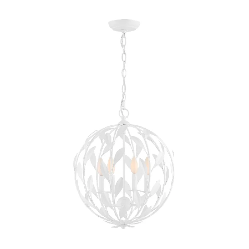 Chandeliers with Pendant Lights for a Stylish LookChandeliers with Pendant Lights for a Stylish LookBroche 4 Light Matte White Mini Chandelier