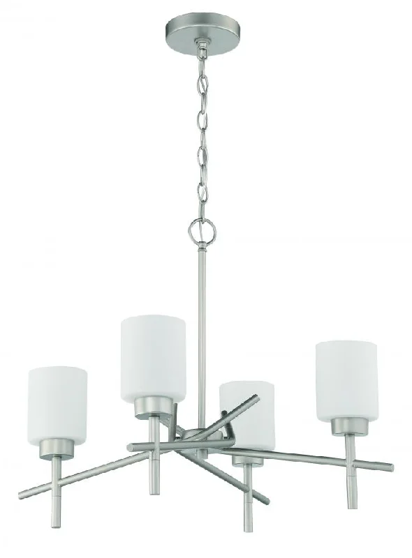 Chandeliers with Sputnik - Style Design for a Futuristic VibeChandeliers with Sputnik - Style Design for a Futuristic VibeCadence 4 Light Chandelier in Satin Nickel