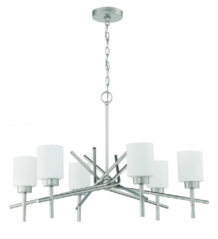 Chandeliers with Venetian Glass for a Luxurious LookChandeliers with Venetian Glass for a Luxurious LookCadence 6 Light Chandelier in Satin Nickel