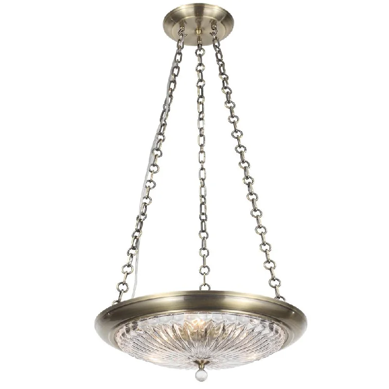 Chandeliers with Murano Glass for a High - End Artistic TouchChandeliers with Murano Glass for a High - End Artistic TouchCelina 3 Light Antique Brass Chandelier