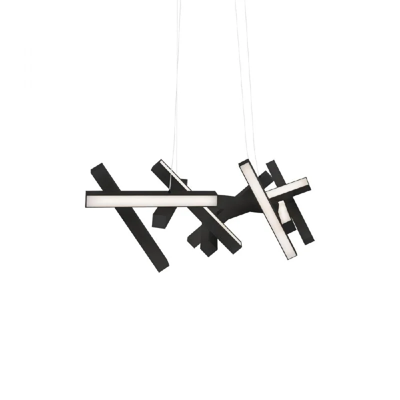 Chandeliers with Metal Frames in Bronze FinishChandeliers with Metal Frames in Bronze FinishChaos Linear Pendant