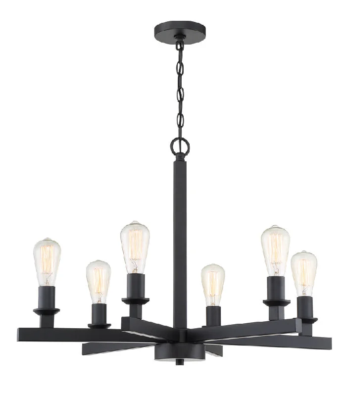 Chandeliers with Venetian Glass for a Luxurious LookChandeliers with Venetian Glass for a Luxurious LookChicago 6 Light Chandelier in Flat Black