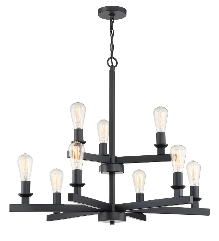 Incandescent Chandeliers for a Warm and Traditional GlowIncandescent Chandeliers for a Warm and Traditional GlowChicago 9 Light Chandelier in Flat Black