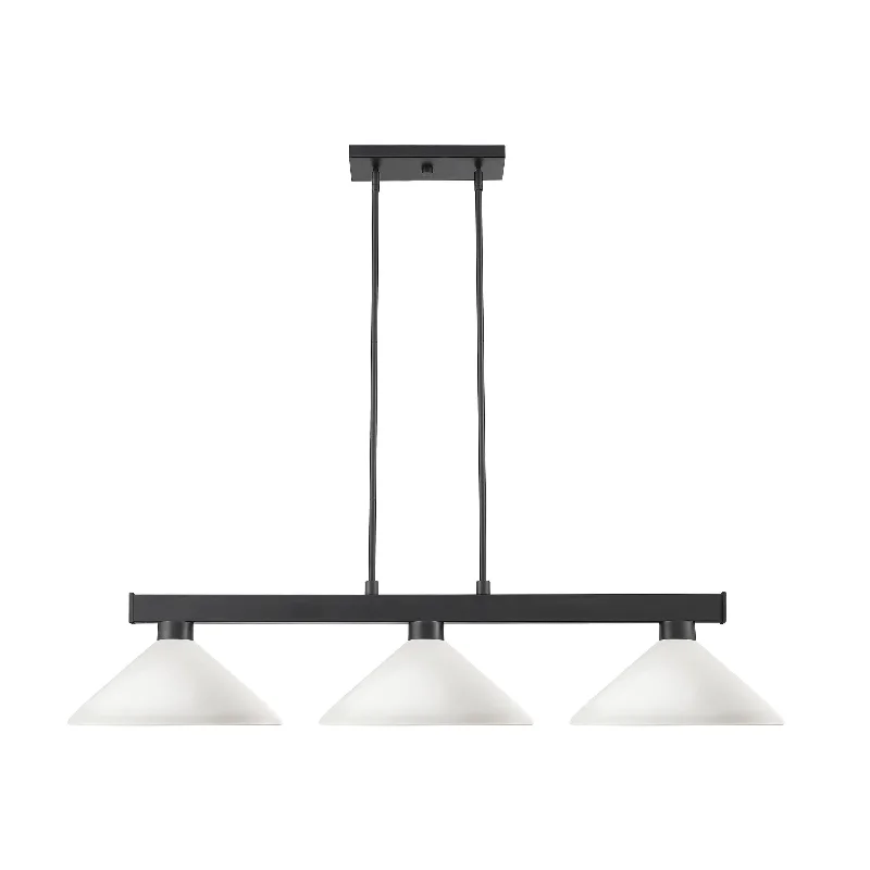 Mid - Century Modern Chandeliers for Vintage AppealMid - Century Modern Chandeliers for Vintage AppealCobalt 3 Light Billiard Light - Matte Black