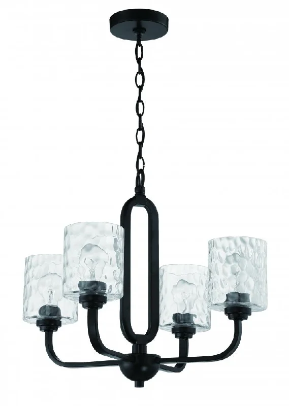 Chandeliers with Adjustable Height for Custom InstallationChandeliers with Adjustable Height for Custom InstallationCollins 4 Light Chandelier in Flat Black