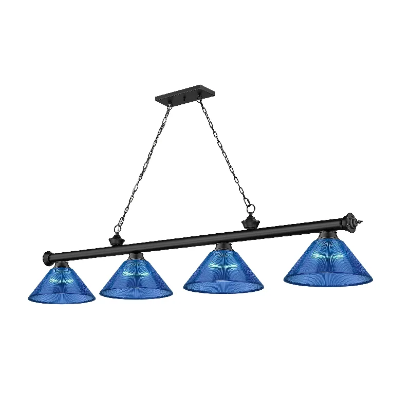 Chandeliers with Murano Glass for a High - End Artistic TouchChandeliers with Murano Glass for a High - End Artistic TouchCordon 4 Light Billiard - Matte Black
