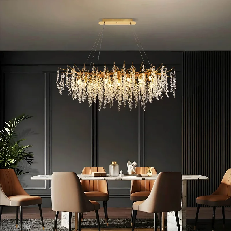Chandeliers for Living Rooms to Create a Focal PointChandeliers for Living Rooms to Create a Focal PointCH274 Elegant Luxury French Creative Branch Design with Tassel Crystals Chandelier