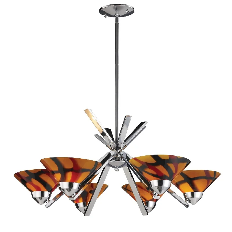 Chandeliers with Candle - Style Bulbs for a Classic AestheticChandeliers with Candle - Style Bulbs for a Classic AestheticRefraction Six Light Chandelier