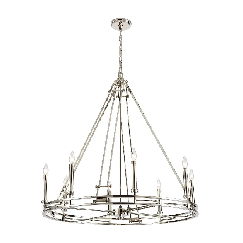 Chandeliers with Colored Glass for a Splash of ColorChandeliers with Colored Glass for a Splash of ColorBergamo Eight Light Chandelier