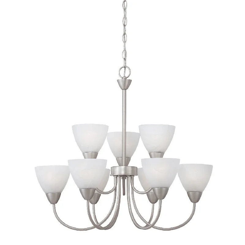 Chandeliers for Low Ceilings to Avoid OvercrowdingChandeliers for Low Ceilings to Avoid OvercrowdingTia Nine Light Chandelier
