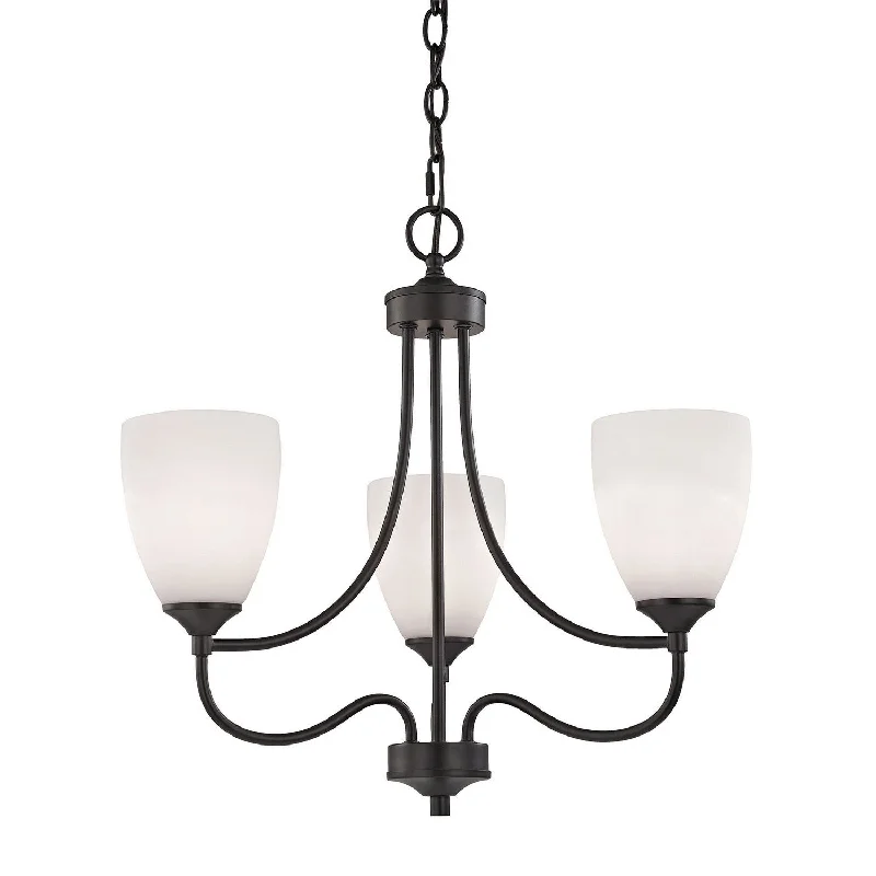 Chandeliers with Colored Glass for a Splash of ColorChandeliers with Colored Glass for a Splash of ColorArlington Three Light Chandelier