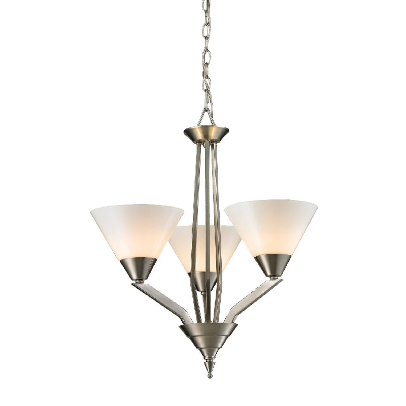 Chandeliers with Metal Frames in Copper FinishChandeliers with Metal Frames in Copper FinishTribecca Three Light Chandelier