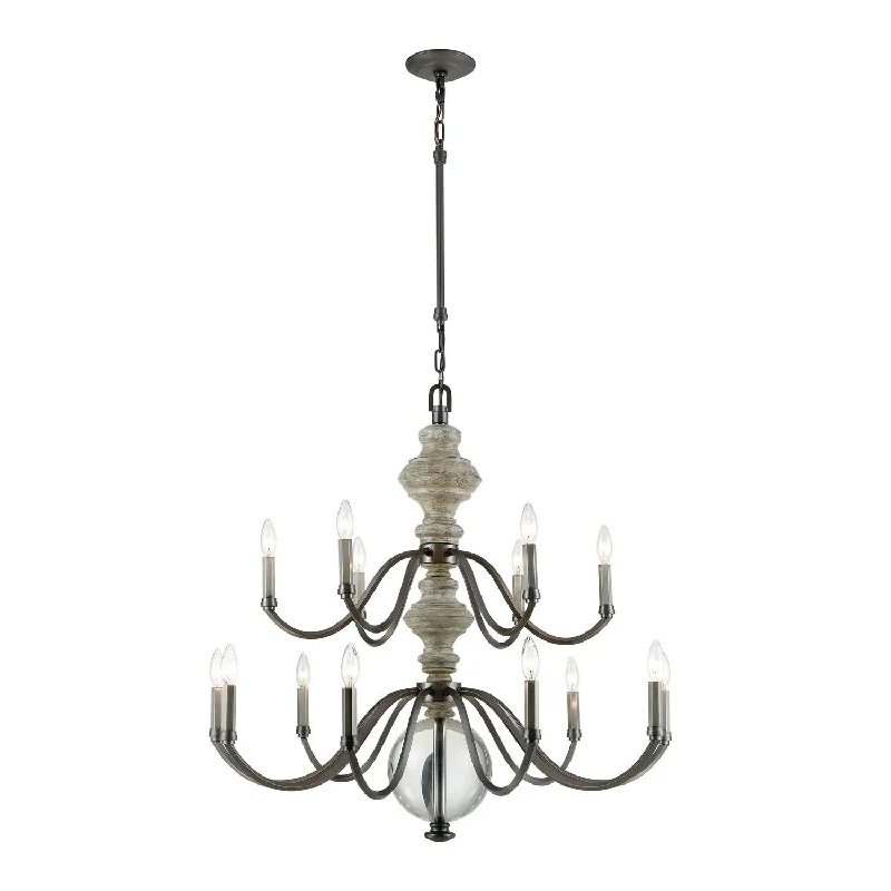 Chandeliers with Metal Frames in Black FinishChandeliers with Metal Frames in Black FinishNeo Classica 15 Light Chandelier