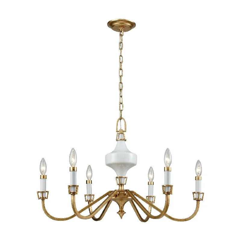 Chandeliers for Low Ceilings to Avoid OvercrowdingChandeliers for Low Ceilings to Avoid OvercrowdingCeramique Six Light Chandelier