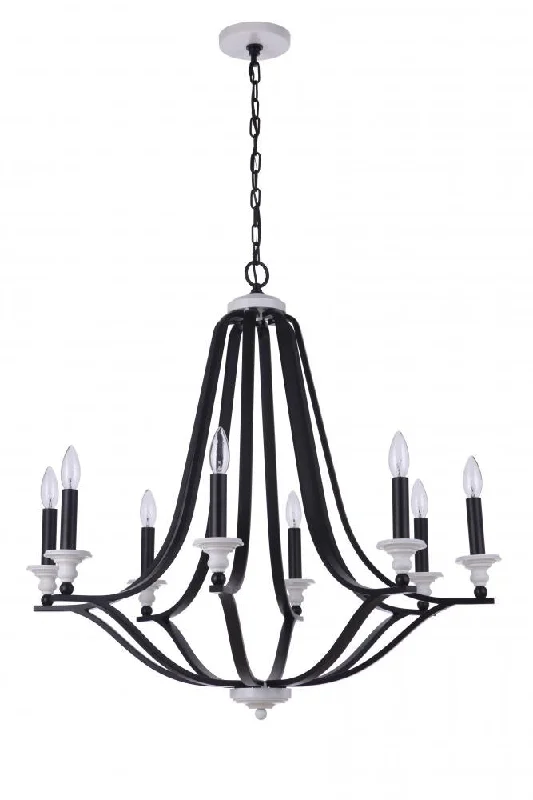 Chandeliers for Dining Rooms to Set the Mood for MealsChandeliers for Dining Rooms to Set the Mood for MealsEsme 8 Light Chandelier in Flat Black/Matte White