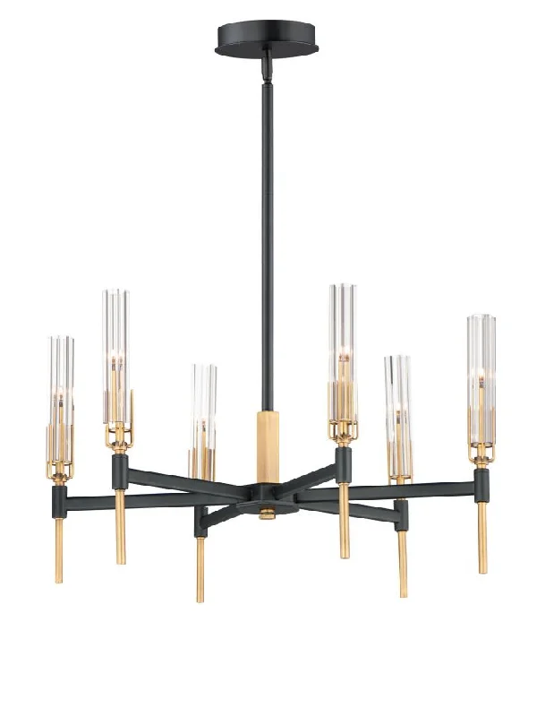 Chandeliers with Metal Frames in Gold FinishChandeliers with Metal Frames in Gold FinishFlambeau-Chandelier