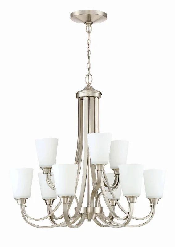 French Country Chandeliers with a Romantic AuraFrench Country Chandeliers with a Romantic AuraGrace 9 Light Chandelier in Brushed Polished Nickel