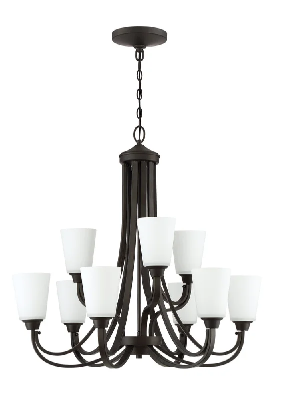 Rustic Wood Chandeliers for Country - Style HousesRustic Wood Chandeliers for Country - Style HousesGrace 9 Light Chandelier in Espresso