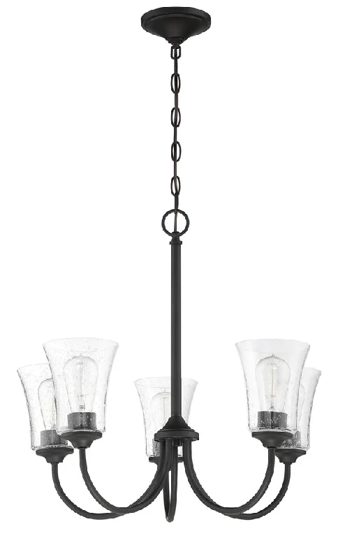 Traditional Brass Chandeliers for Classic InteriorsTraditional Brass Chandeliers for Classic InteriorsGwyneth 5 Light Chandelier in Flat Black