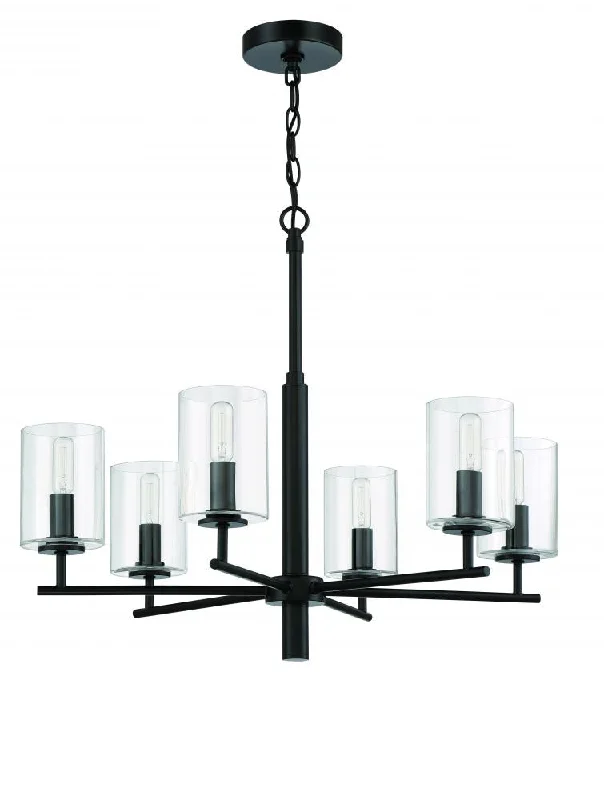 Modern Crystal Chandeliers for Contemporary HomesModern Crystal Chandeliers for Contemporary HomesHailie 6 Light Chandelier in Flat Black