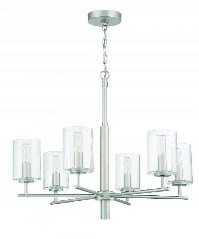 LED Chandeliers for Energy - Efficient LightingLED Chandeliers for Energy - Efficient LightingHailie 6 Light Chandelier in Satin Nickel