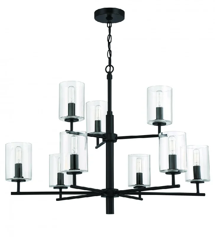 Modern Crystal Chandeliers for Contemporary HomesModern Crystal Chandeliers for Contemporary HomesHailie 9 Light Chandelier in Flat Black