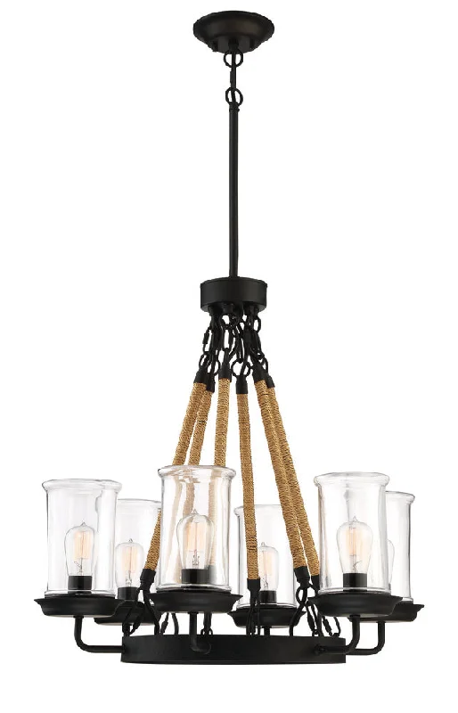 Chandeliers with Metal Frames in Copper FinishChandeliers with Metal Frames in Copper FinishHomestead 6 Light Outdoor Chandelier in Espresso