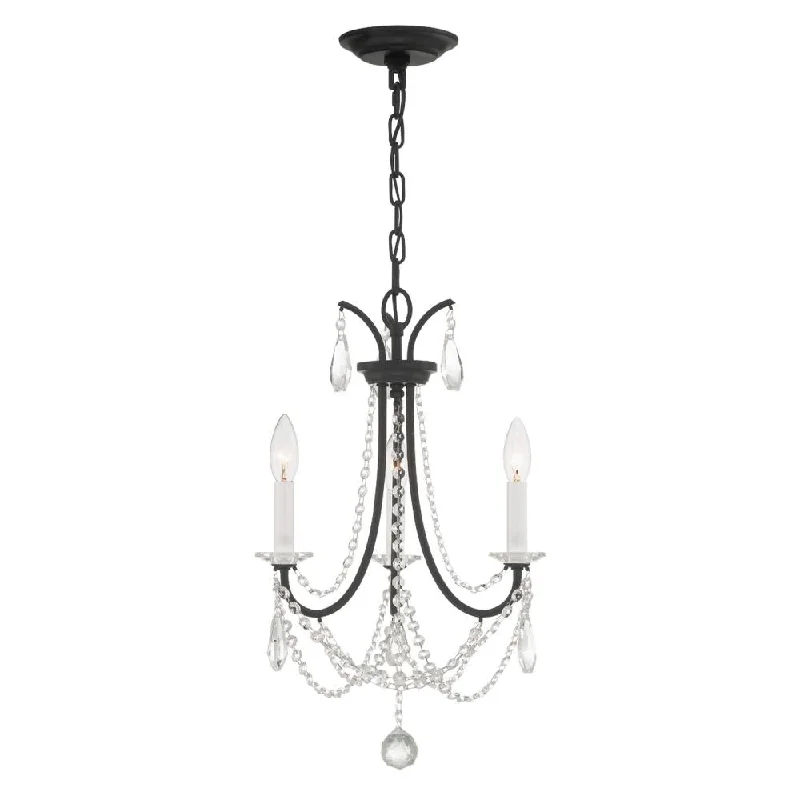 Small Chandeliers for Compact RoomsSmall Chandeliers for Compact RoomsKarrington 3 Light Matte Black Mini Chandelier