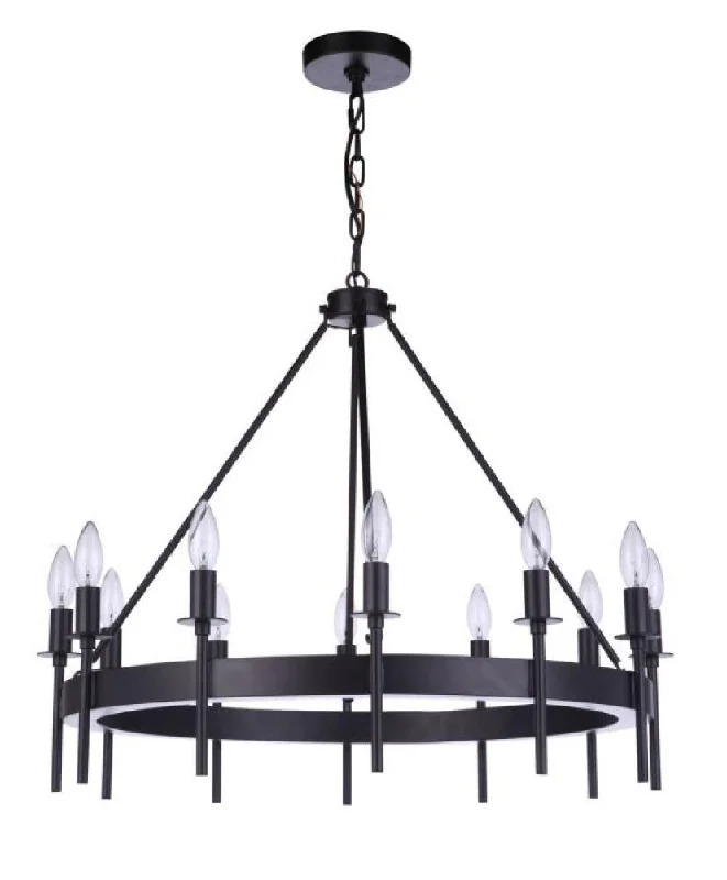 Minimalist Chandeliers for Sleek and Simple InteriorsMinimalist Chandeliers for Sleek and Simple InteriorsLarrson 12 Light Chandelier in Flat Black