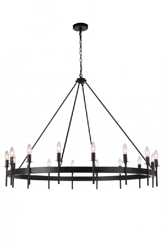 Mid - Century Modern Chandeliers for Vintage AppealMid - Century Modern Chandeliers for Vintage AppealLarrson 16 Light Chandelier in Flat Black