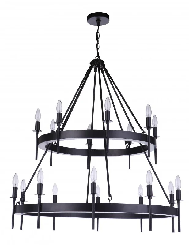 Chandeliers with Venetian Glass for a Luxurious LookChandeliers with Venetian Glass for a Luxurious LookLarrson 18 Light Chandelier in Flat Black