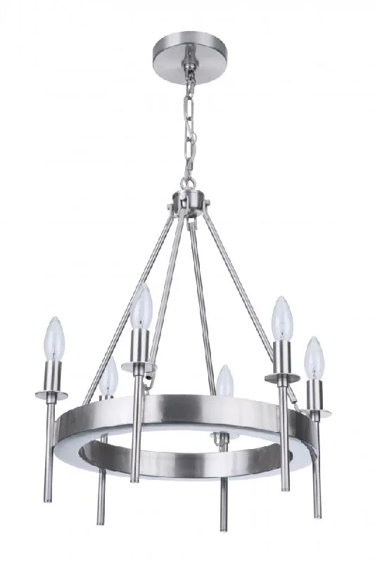 Incandescent Chandeliers for a Warm and Traditional GlowIncandescent Chandeliers for a Warm and Traditional GlowLarrson 6 Light Chandelier in Brushed Polished Nickel