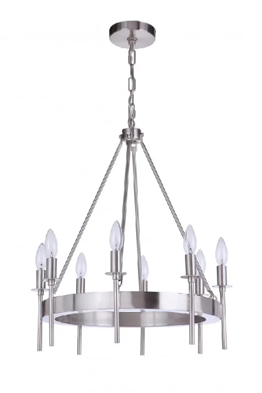 Bohemian - Style Beaded Chandeliers for Eclectic DecorBohemian - Style Beaded Chandeliers for Eclectic DecorLarrson 8 Light Chandelier in Brushed Polished Nickel