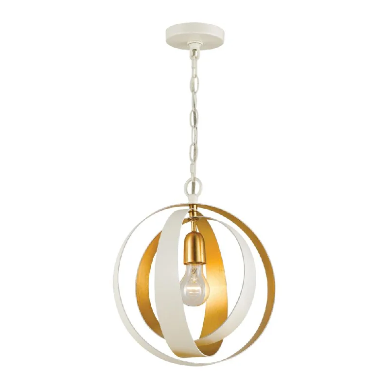 Chandeliers for Living Rooms to Create a Focal PointChandeliers for Living Rooms to Create a Focal PointLuna 1 Light Matte White + Antique Gold Sphere Mini Pendant