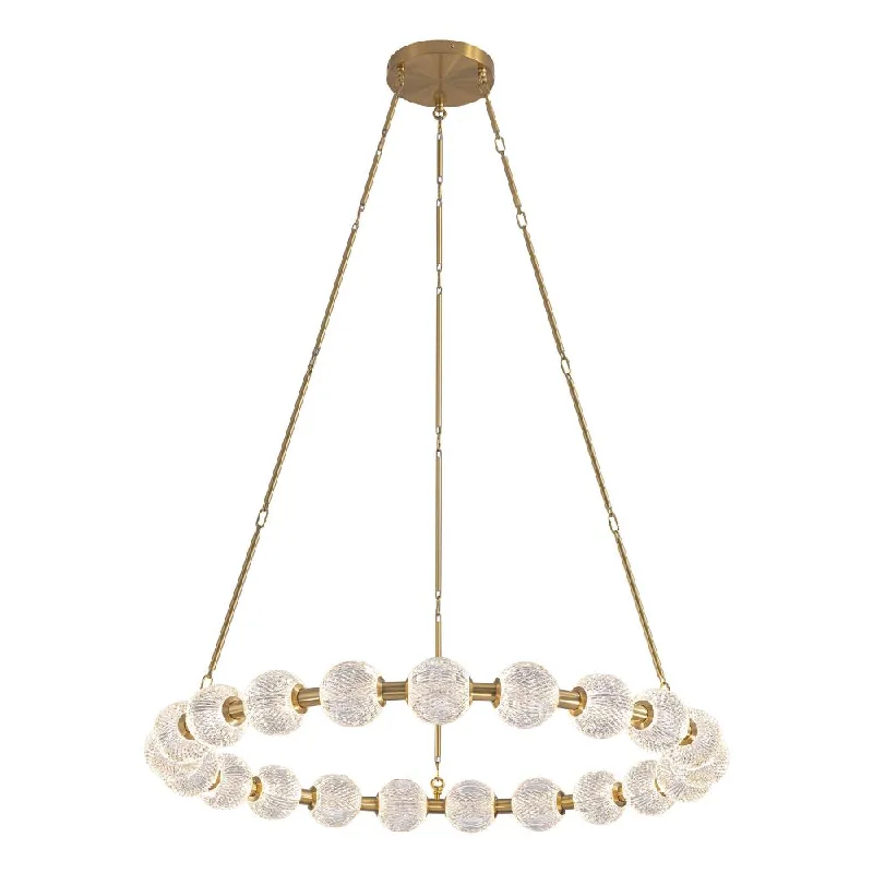 Incandescent Chandeliers for a Warm and Traditional GlowIncandescent Chandeliers for a Warm and Traditional GlowMarni 41-in Natural Brass LED Chandelier