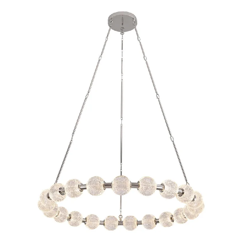Ceiling - Mounted Chandeliers for Standard CeilingsCeiling - Mounted Chandeliers for Standard CeilingsMarni 41-in Polished Nickel LED Chandelier
