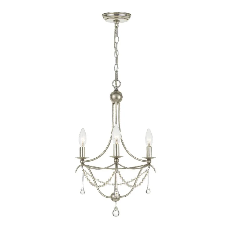 Mid - Century Modern Chandeliers for Vintage AppealMid - Century Modern Chandeliers for Vintage AppealMetro 3 Light Antique Silver Mini Chandelier