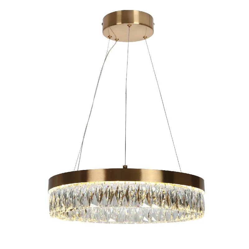 Chandeliers with Multiple Lights for Maximum IlluminationChandeliers with Multiple Lights for Maximum IlluminationModern 1-Light LED Gold Crystal Drum Chandelier