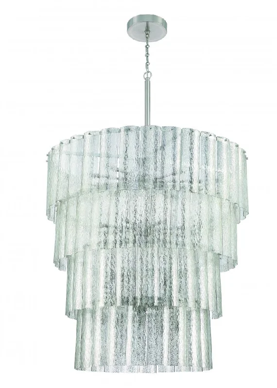 Chandeliers with Metal Frames in Copper FinishChandeliers with Metal Frames in Copper FinishMuseo 28 Light Chandelier in Brushed Polished Nickel