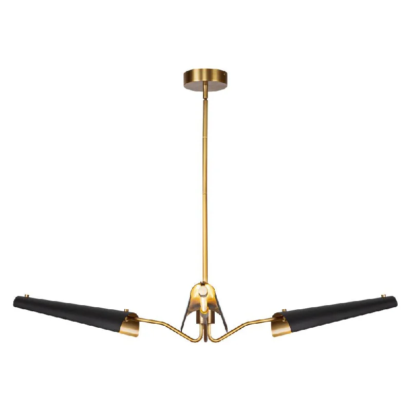 Traditional Brass Chandeliers for Classic InteriorsTraditional Brass Chandeliers for Classic InteriorsOsorio 46-in Matte Black/Vintage Brass LED Chandeliers