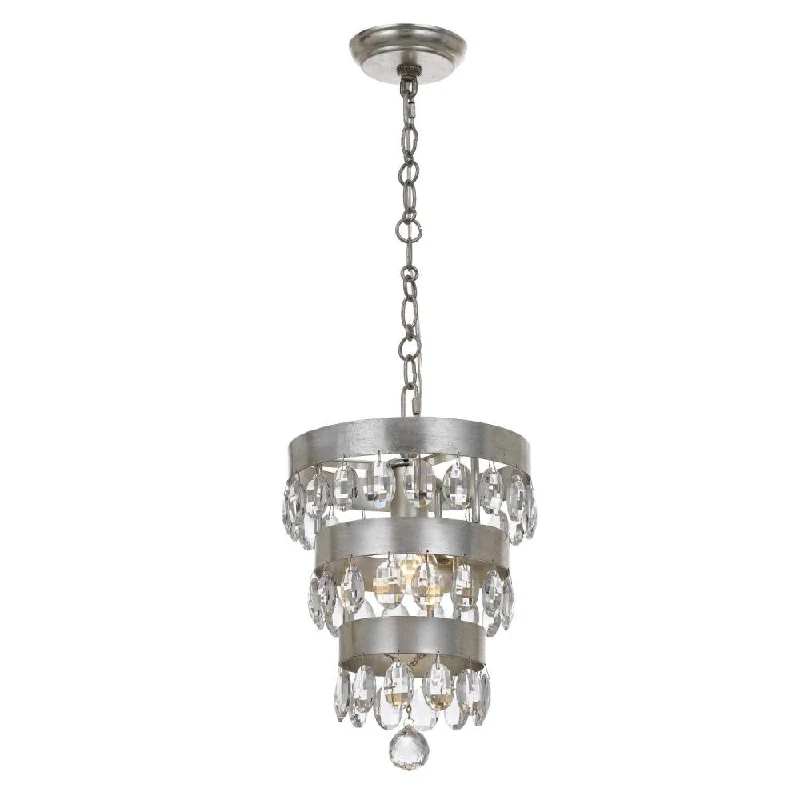 Oversized Chandeliers as a Statement Piece in Living RoomsOversized Chandeliers as a Statement Piece in Living RoomsPerla 1 Light Antique Silver Mini Pendant