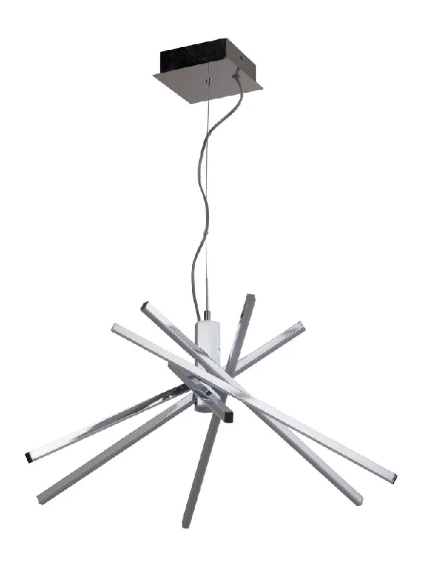 Chandeliers with Frosted Glass for a Softer Light DiffusionChandeliers with Frosted Glass for a Softer Light DiffusionPinnacle 6 Arm LED Chandelier in Chrome
