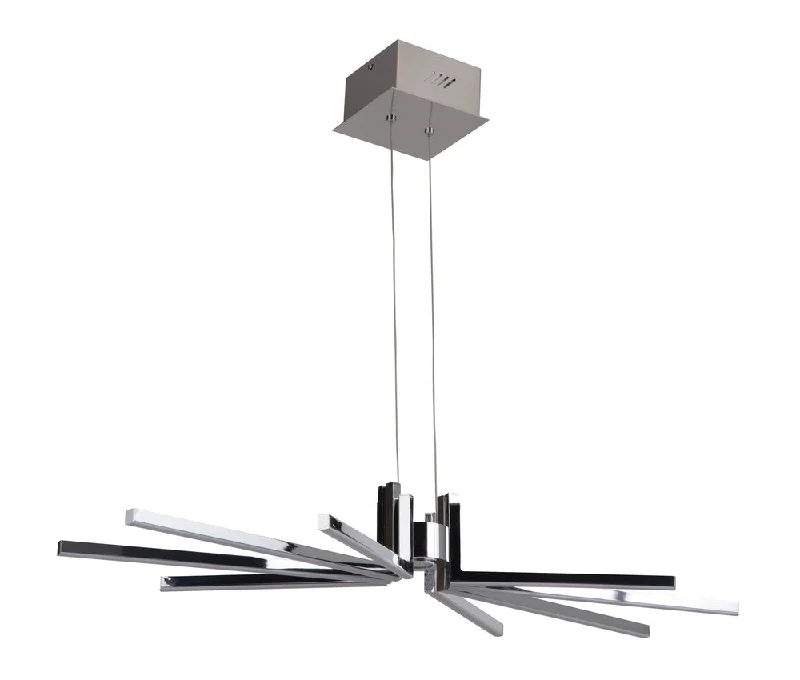 Chandeliers with Metal Frames in Silver FinishChandeliers with Metal Frames in Silver FinishPinnacle 8 Arm LED Chandelier in Chrome