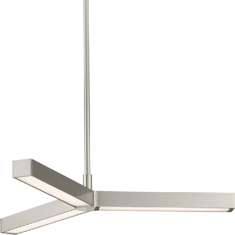 Chandeliers with Sputnik - Style Design for a Futuristic VibeChandeliers with Sputnik - Style Design for a Futuristic VibePlanck LED Collection Three-Light Brushed Nickel Modern Style Chandelier Light